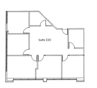 Floor plan for studio, 1700 sqft